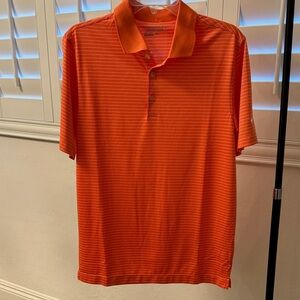 Nike Men's Vibrant Orange Polo Shirt